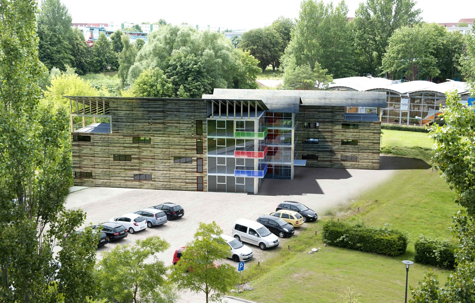 Fotomontage in die Campusumgebung. Ahmad Milad Toryalai